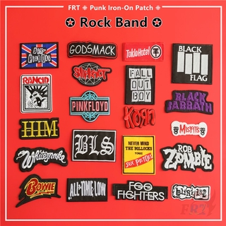 ☸ Rock Band Collection Series 01 - Punk Iron-on Patch ☸ 1Pc DIY Sew on Iron on Badges Patches