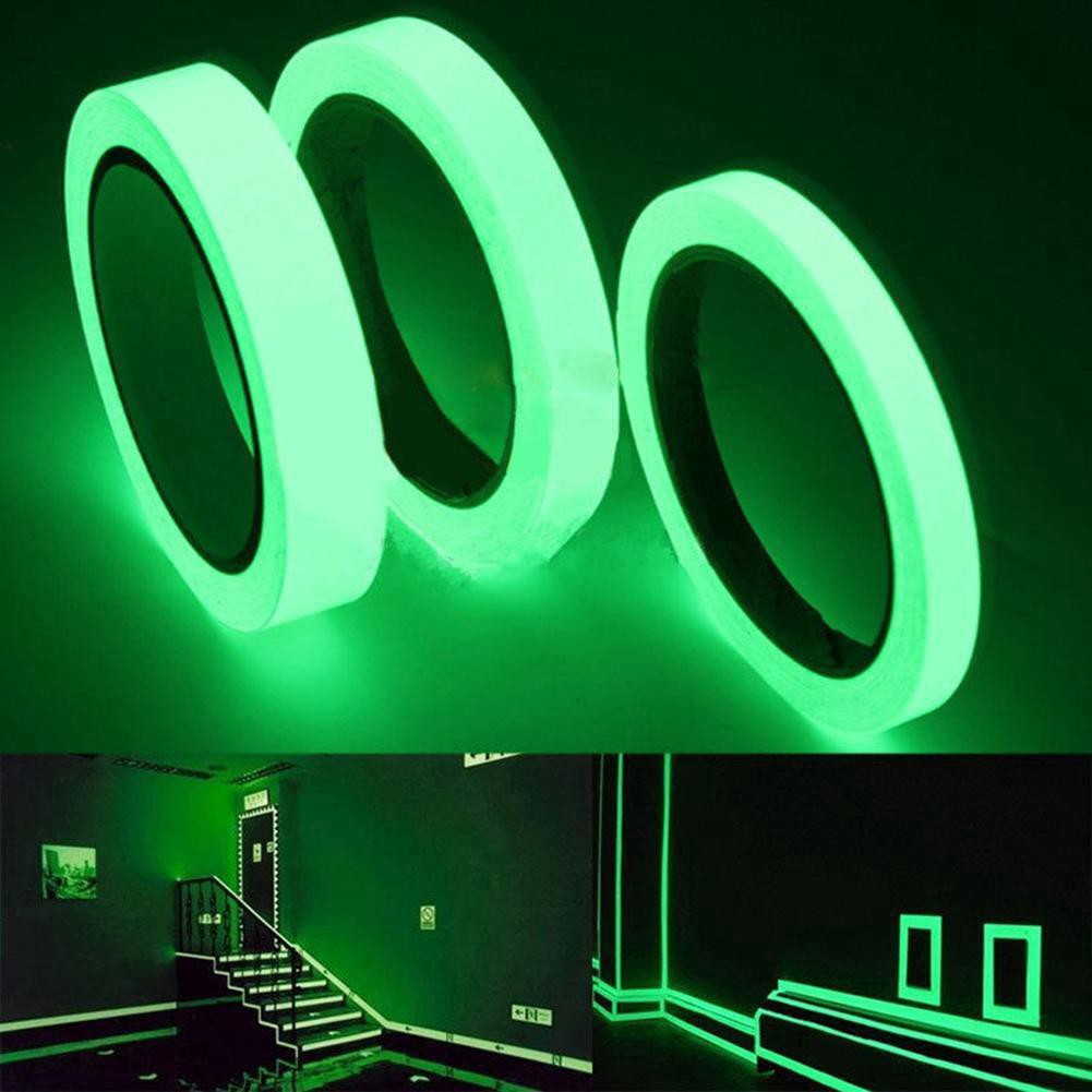 DIY Luminous Socket Wall Stripe Sticker/ Living Room Bedroom Corridor Eco-friendly Home Decor Decal/ Glow In The Dark Strip Stickers / Fluorescent Emergency Tape/ Luminous band baseboard Wall Sticker