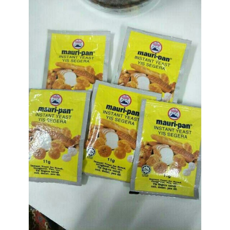 Mauri Pan Instant Yeast 11g Yis Segera Mauri Pan 11g Shopee Malaysia