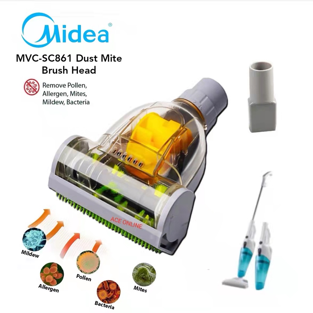 Midea MVCSC861 Dust Mite Brush Head for Vacuum Cleaner Shopee Malaysia