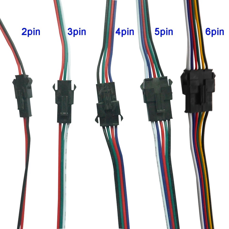 2pin-3pin-4pin-5pin-6pin-jst-led-male-female-connector-wire-cable-for