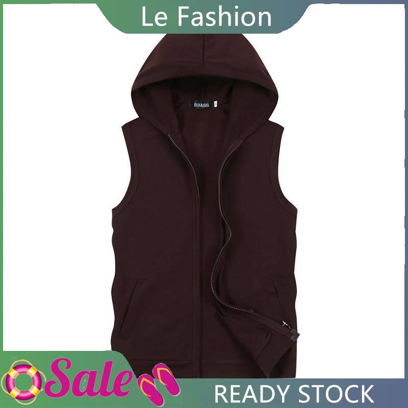 sleeveless hooded cardigan