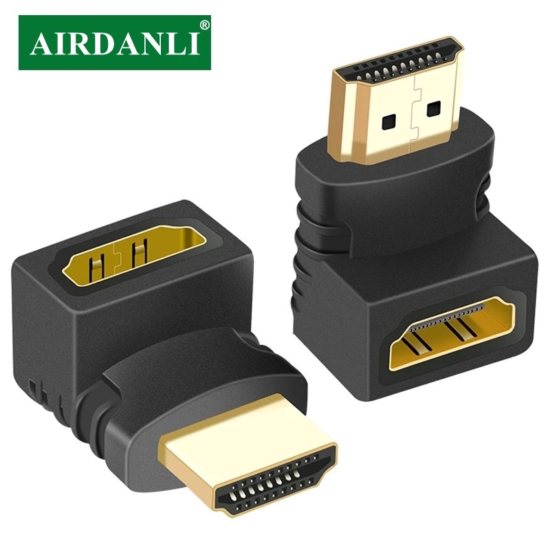 HDMI Adapter Splitter Male To Female 90 270 Degree Up Down Converter Extender For PS4 Projetor