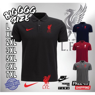 Plus Size LIVERPOOL United Polo Collar Shirt 10XL 8XL 7XL 6XL 5XL Big Size Baju Besar Football Bola Sepak