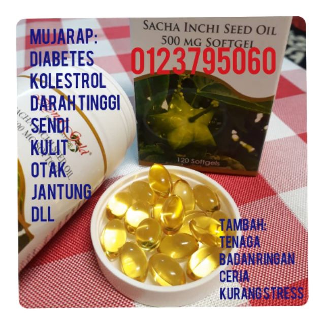 Sacha Inchi Oil Original Mencegah Menstabil Diebetes Kolesterol Darah Tinggi Serta Cuci Darah Serta Buang Toksin Shopee Malaysia