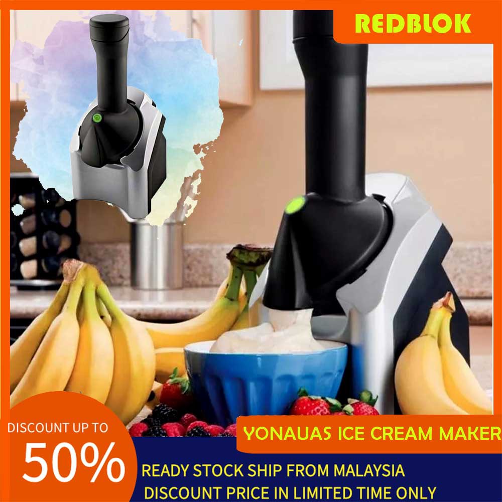 🔥 READY STOCK 🔥 REDBLOK Fruit Ice Cream Maker DIY Machine 220v 220W Dessert Maker Homemade Ice Cream Machine yonauas