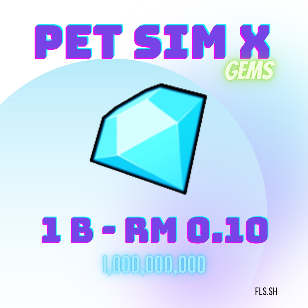 PET SIMULATOR X GEMS CHEAPEST 1 BILLION GEMS PET SIM X GEM 1B
