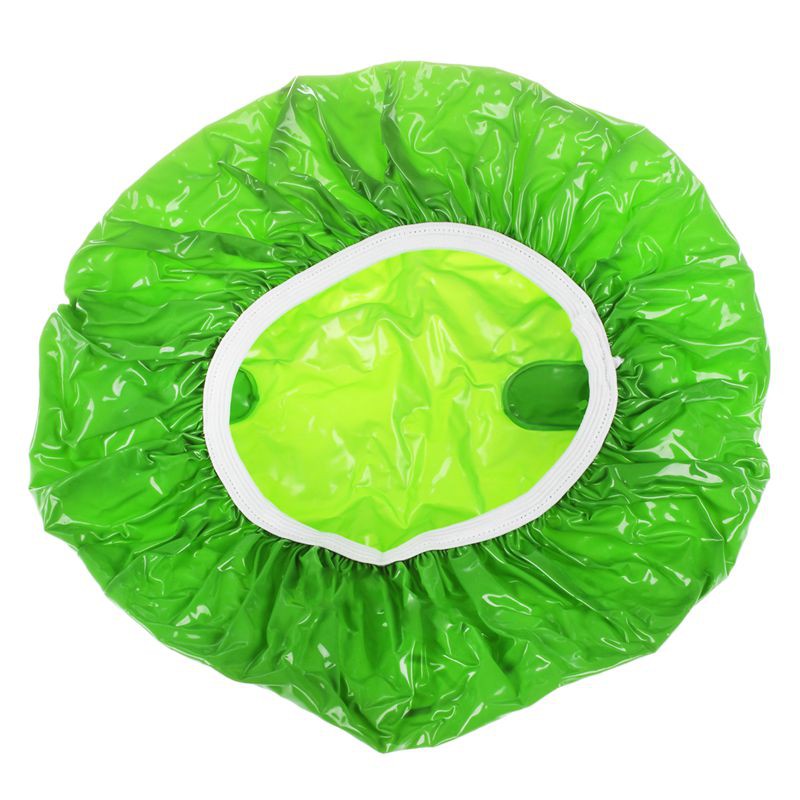 green shower cap