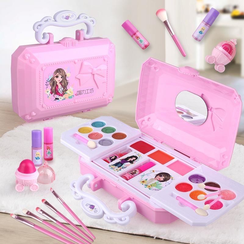 Permainan Make up Set dengan cermin/ Children Cosmetic Toy Kids Pretend ...