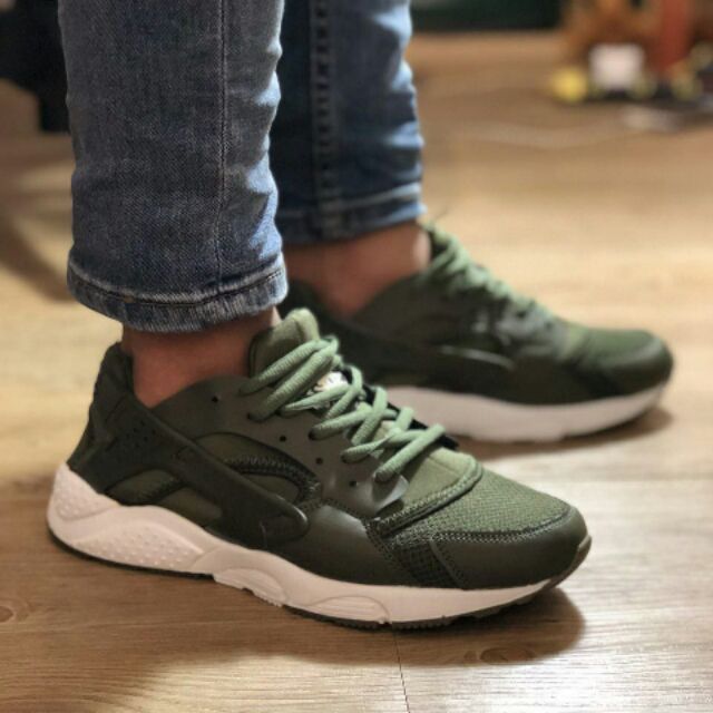 mens olive green huaraches