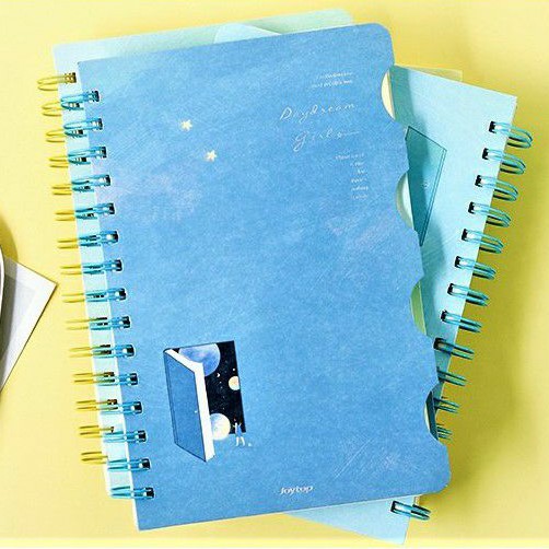 [Ready Stock] B5 Day Dreams Gril Spiral Wire O notebook journal color index page and ruled inner pages buku nota