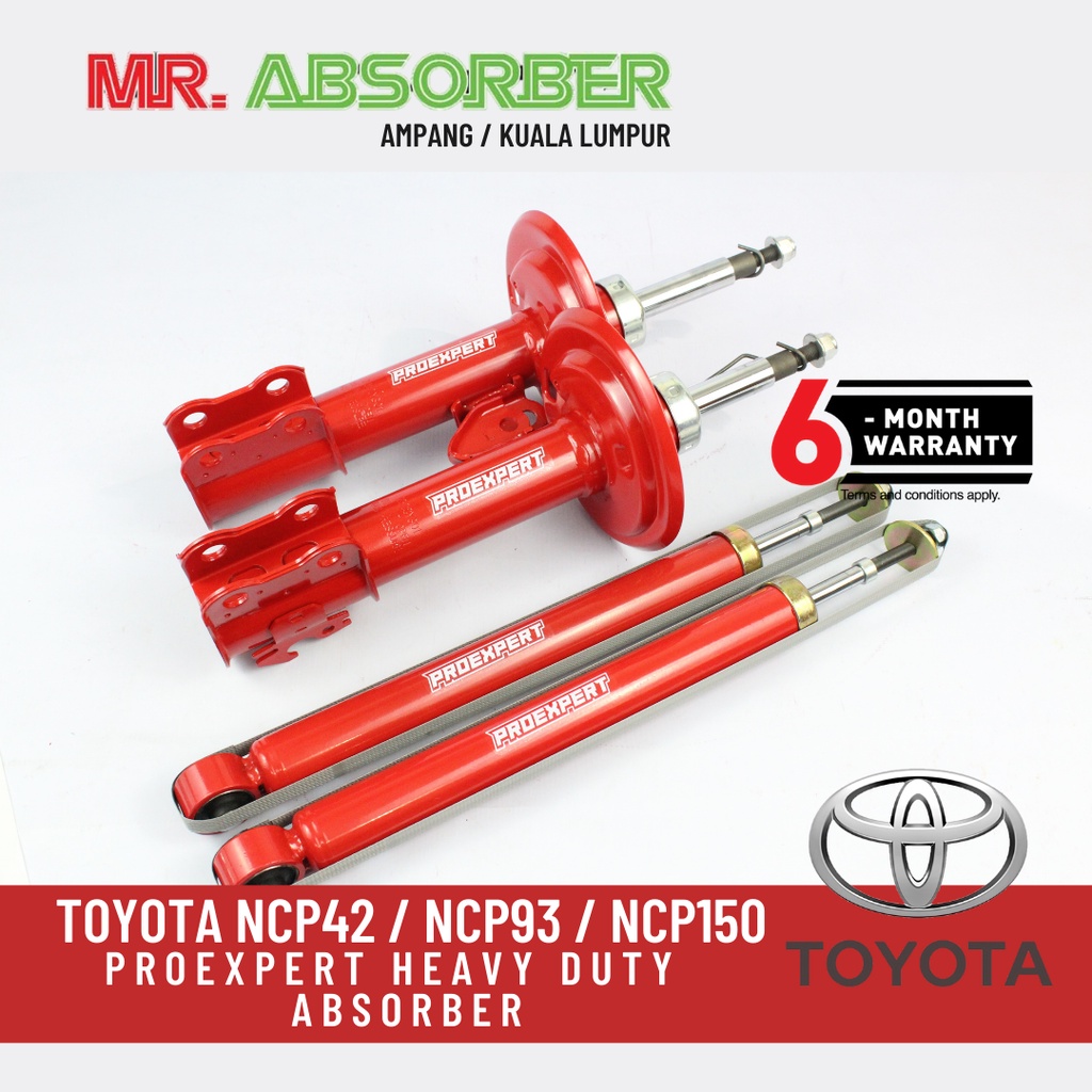 Absorber Heavy Duty Proexpert Toyota Vios Yaris Ncp42 Ncp93 Ncp150 Fastest Delivery Shopee Malaysia