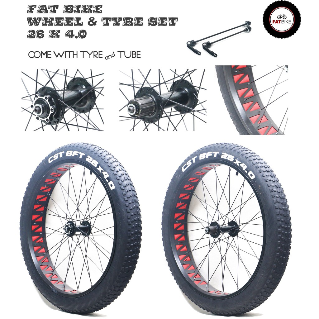 27.5 x 4.0 fat bike tires