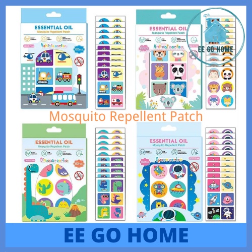 6Pcs Mosquito Repellent Patch &amp; Sticker Anti-Mosquito Essential Oil Natural Baby Kid 驱蚊 防蚊 Halau Nyamuk