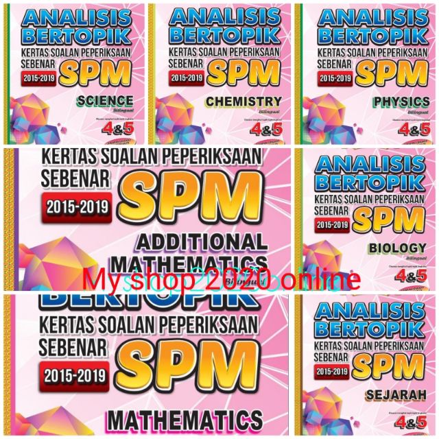 Ms2o Analisis Bertopik Spm 2015 2019 Shopee Malaysia