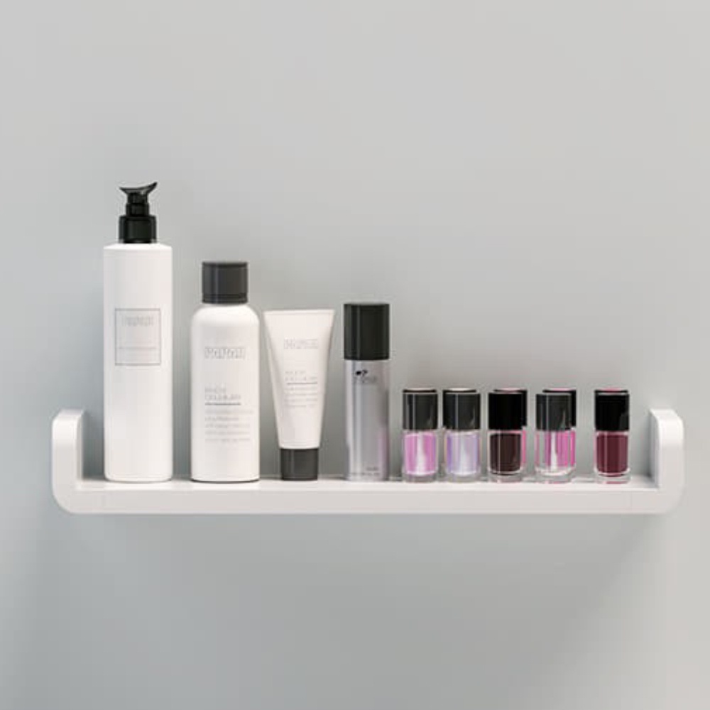 Floating Wall Shelf No Drill Storage Wall Shelf Decor Rack Rak Dinding