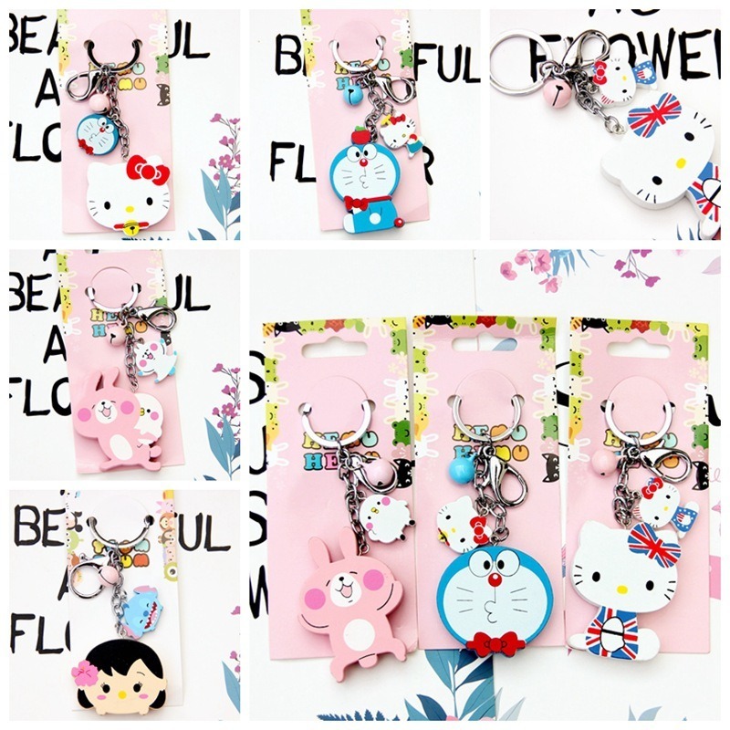 New Japanese A Dream Hello Kitty cartoon cartoon wooden key button creative  pendant accessories | Shopee Malaysia