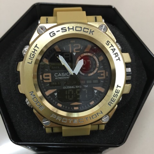 g shock metal gold