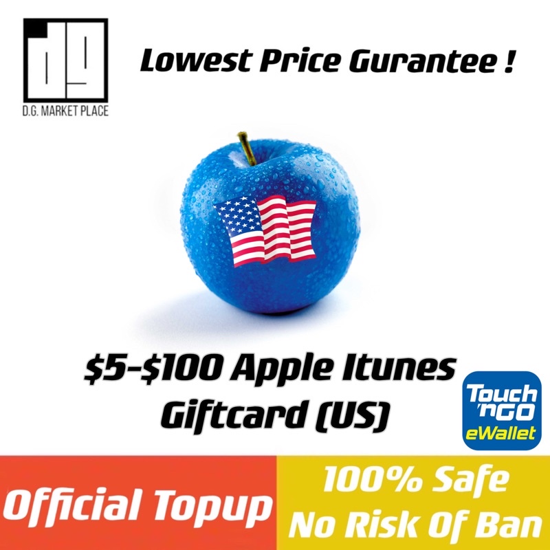 美国苹果礼品卡 Apple Giftcard USD Redeem gift card i tunes card app le card