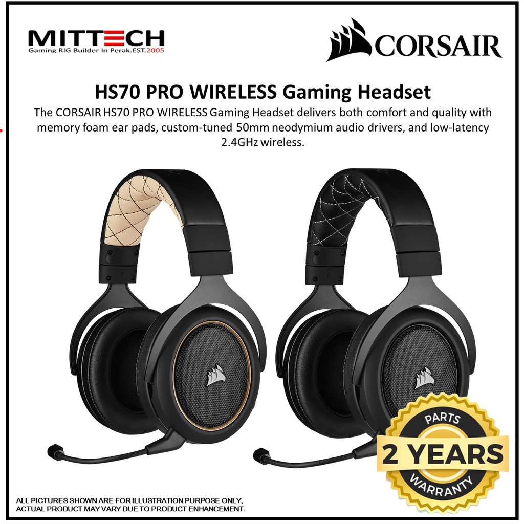 Corsair HS70 PRO Wireless Gaming Headset CA9011210AP / CA9011211AP