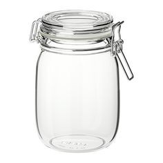 KORKEN Jar With Lid, Clear Glass, 1 L / Glass Jar/ Botol Kaca /ikea Jar ...