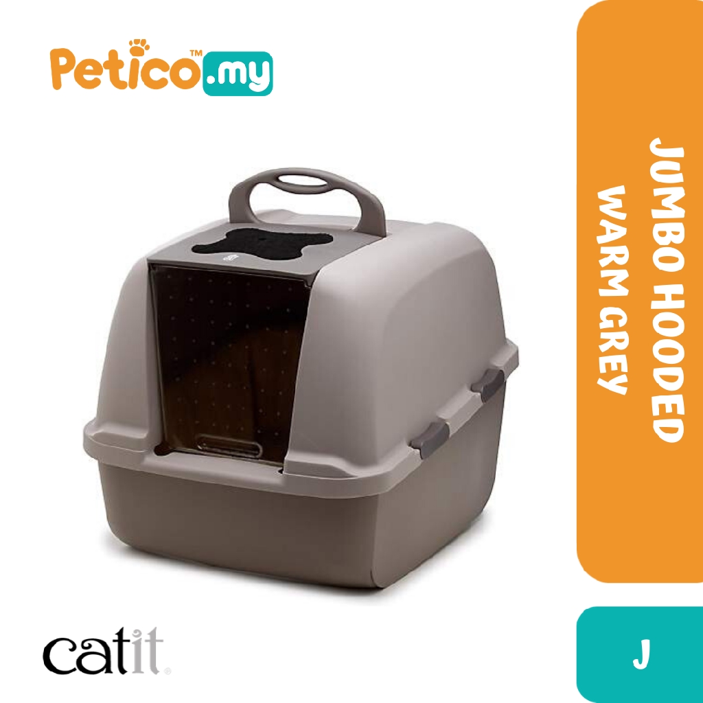 catit jumbo hooded cat litter pan