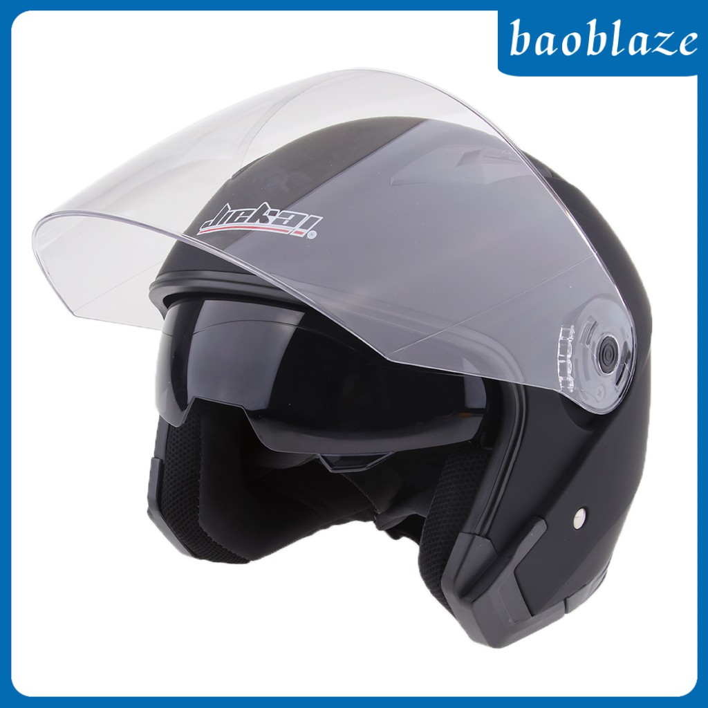 dual visor half helmet