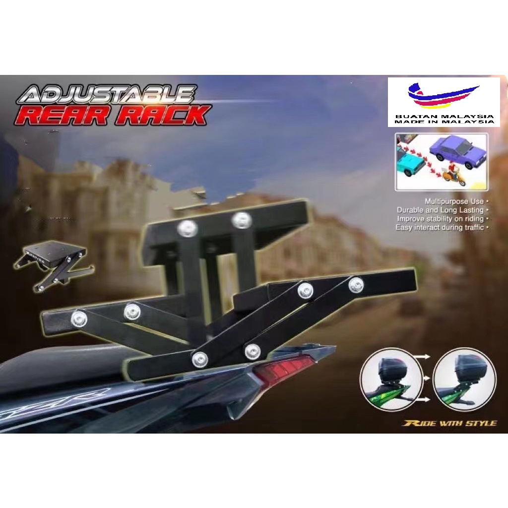 X-RIDER REAR ADJUSTABLE RACK Y15ZR Y16ZR LC135 V1- V8 EX5D VF3I RS150 ...