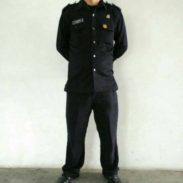 Security Guard Safari Suit Safari Security Suit Setelan Safari Satpam Baju Safari Satpam Shopee Malaysia