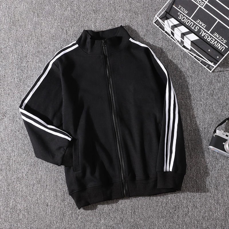 High Quality Sweater Men Solid Color Sweater Slim Fit Windproof Black Jaket Lelaki S-3XL