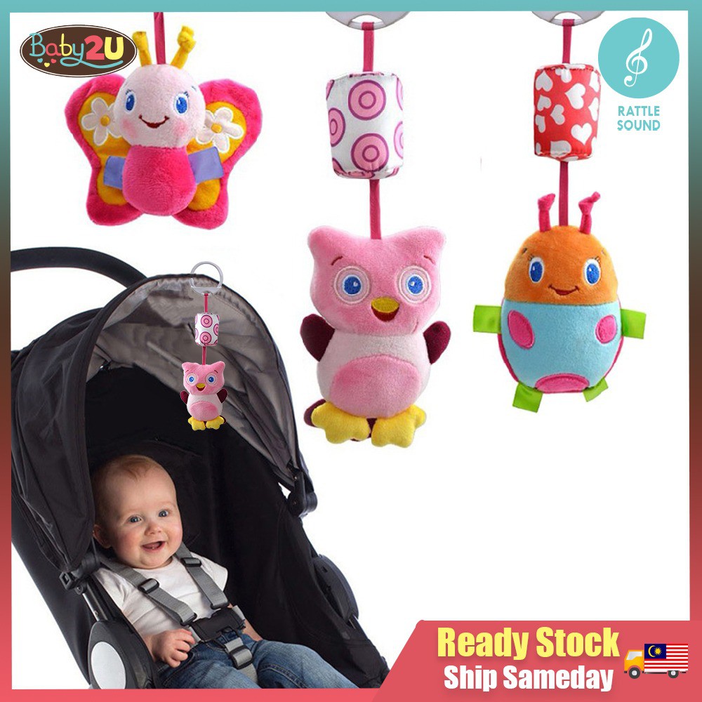 Baby Plush Toys Hanging on Stroller Mainan Bayi Shopee  