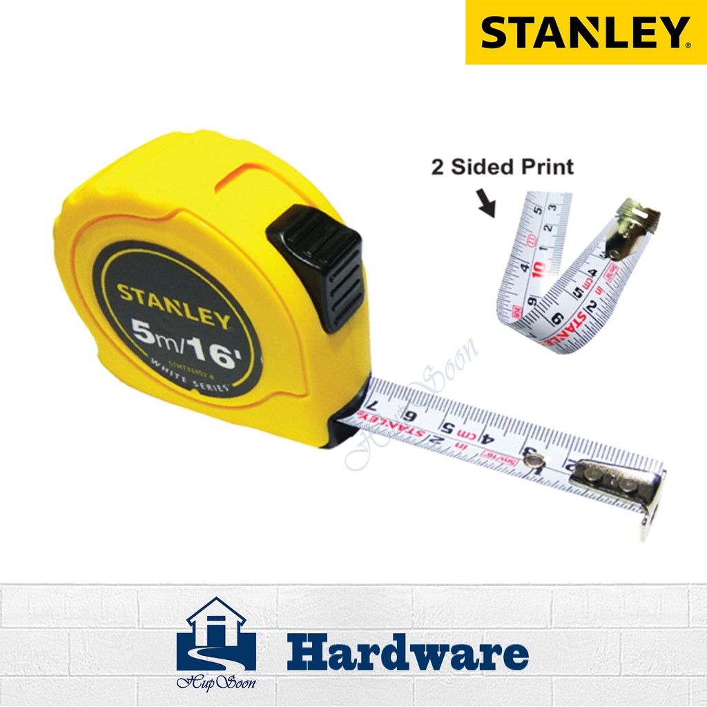 Stanley Tools White Series Measuring Tape STHT33492-8 (5m/ 16ft ...