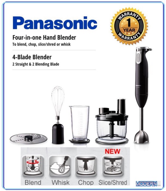 Panasonic Hand Blender 4in1 MXSS40/MX SS40BSK Shopee Malaysia