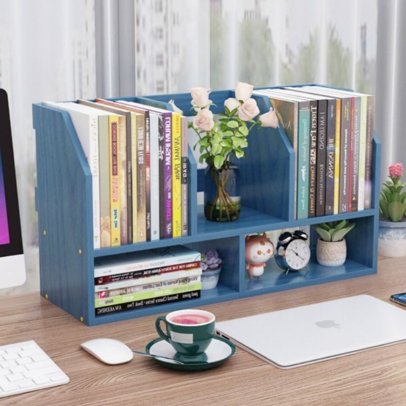 Mini Table Book Shelf And Rack Rak Buku Kecil Atas Meja 办公室书桌上的桌面书架