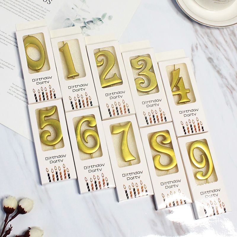 Happy Birthday Candle (Gold) Shopee Malaysia