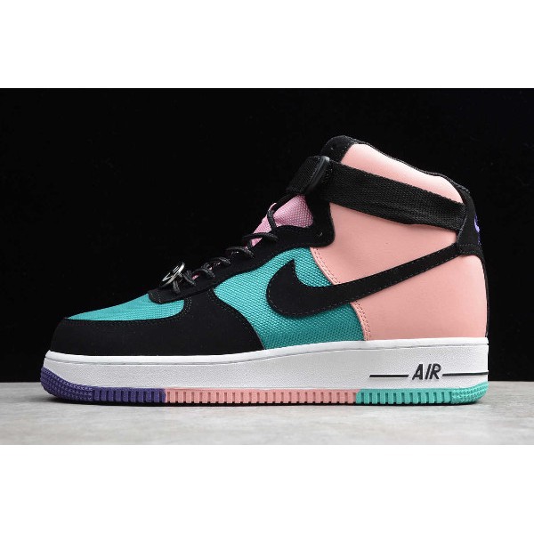 nike air force 1 high blue and black