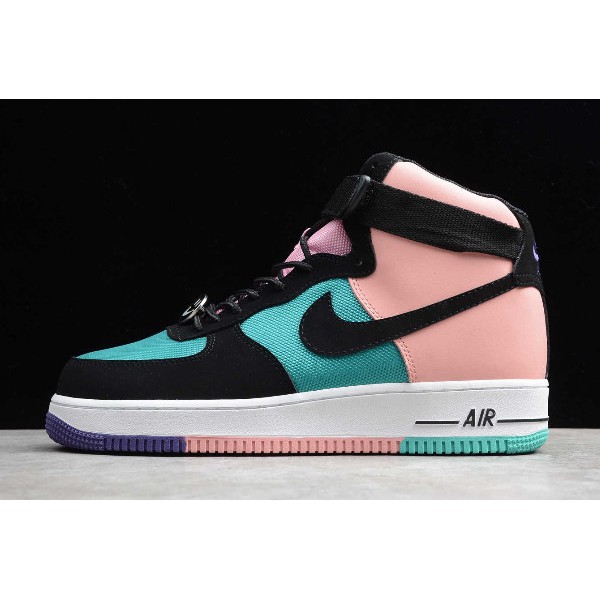 air force 1 black pink blue