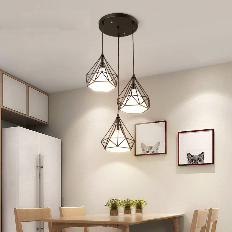 Modern 3 Pendant Lighting Nordic Minimalist Pendant Lights Over Dining Table Kitchen Island Hanging Lamps Dining Room Lights E27 Shopee Malaysia