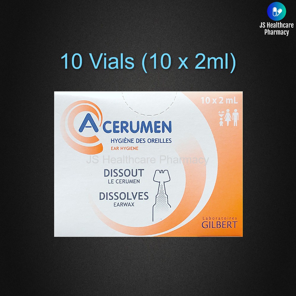 Acerumen Ear Hygiene Dissolves Earwax Solution 10 vials (10 x 2ml) Shopee Malaysia