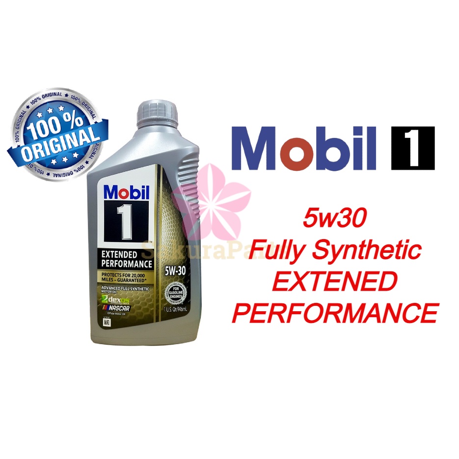 (MADE IN USA) Mobil 1 Extended Performance 5w30 Fully Synthetic Engine