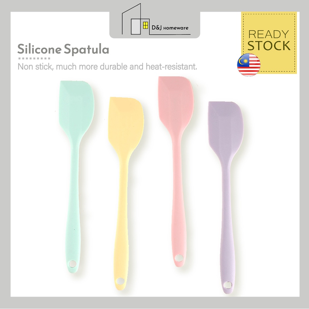 Silicone Spatula Scraper Nordic Color / Heat Resistance Cooking Baking Tool / Cake Cream Butter Mixer 抹油刮刀 [Ready-Stock]