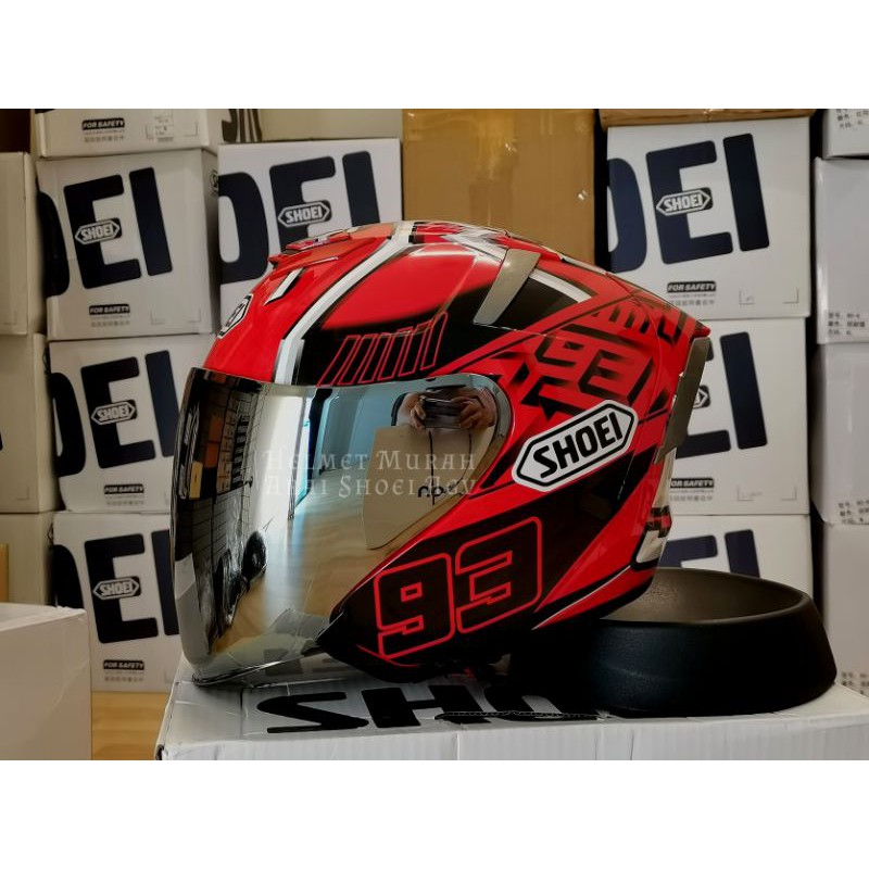 Shoei X14 Red Ant Open Face Shopee Malaysia