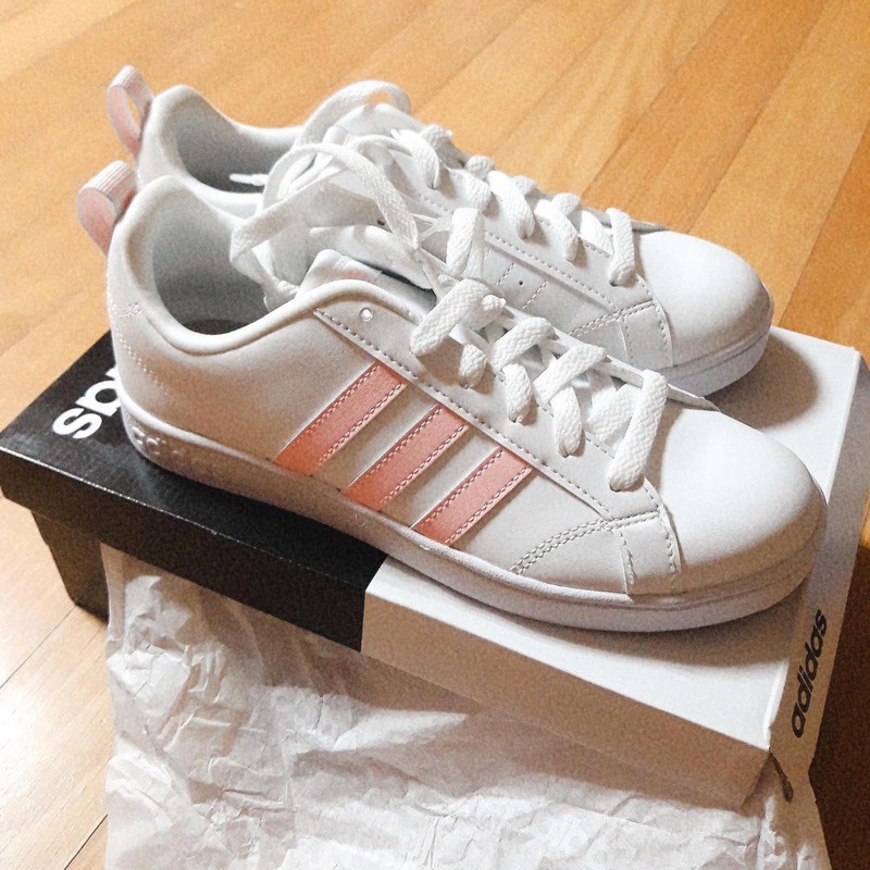 peach color adidas