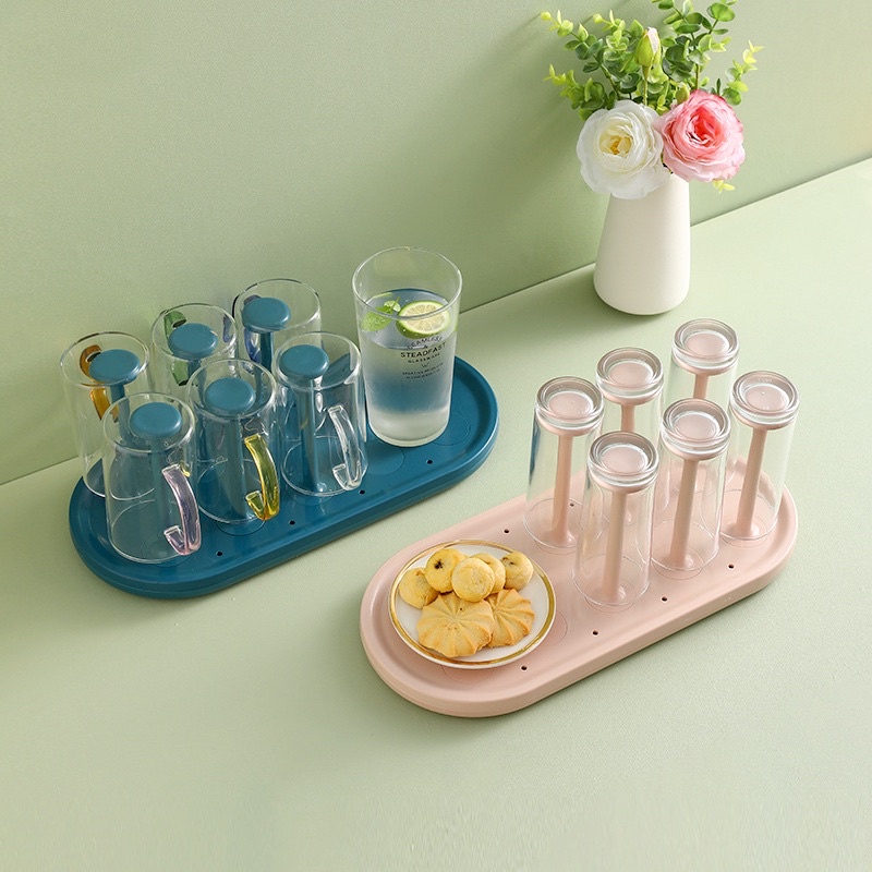 Glass Draining Cup Holder Set Upside Down Tea Cup Holder European Wine