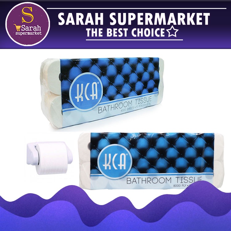Sarah S Toilet Paper Bathroom Tissue 8000s X 3ply X 10 Rolls Kca