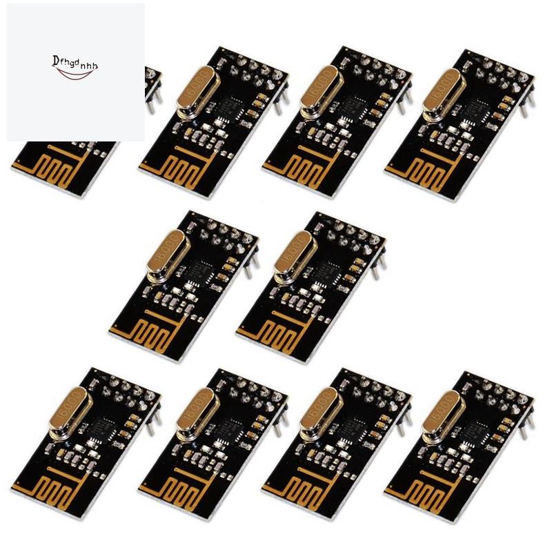 10Pcs NRF24L01+ 2.4GHz Wireless RF Transceiver NRF24L01 Wireless Data ...