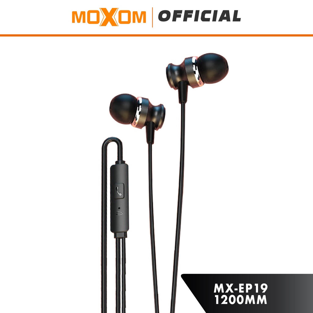 Moxom MX-EP19 HIFI Music Wired In-Ear Earphone Heavy Metal High Quality For Game Travel Phone Call