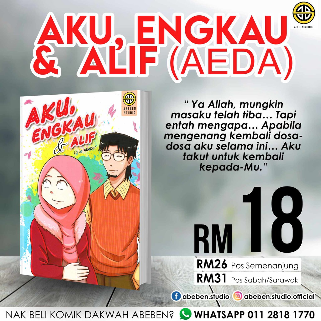 Aku Engkau Alif Aeda 1 Abeben Komik Dakwah Shopee Malaysia