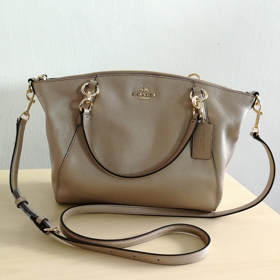 coach metallic satchel