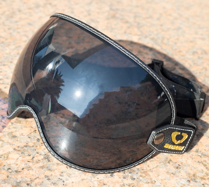 SOMAN Motorcycle Helmet Bubble Shield Visor Lens Sunglasses Goggles